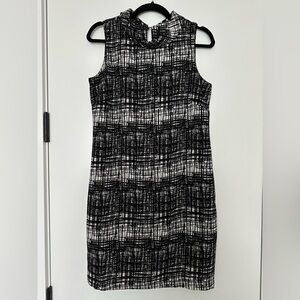 ASOS b.young Hustie Dress Sleeveless Dress Small 34 Black White